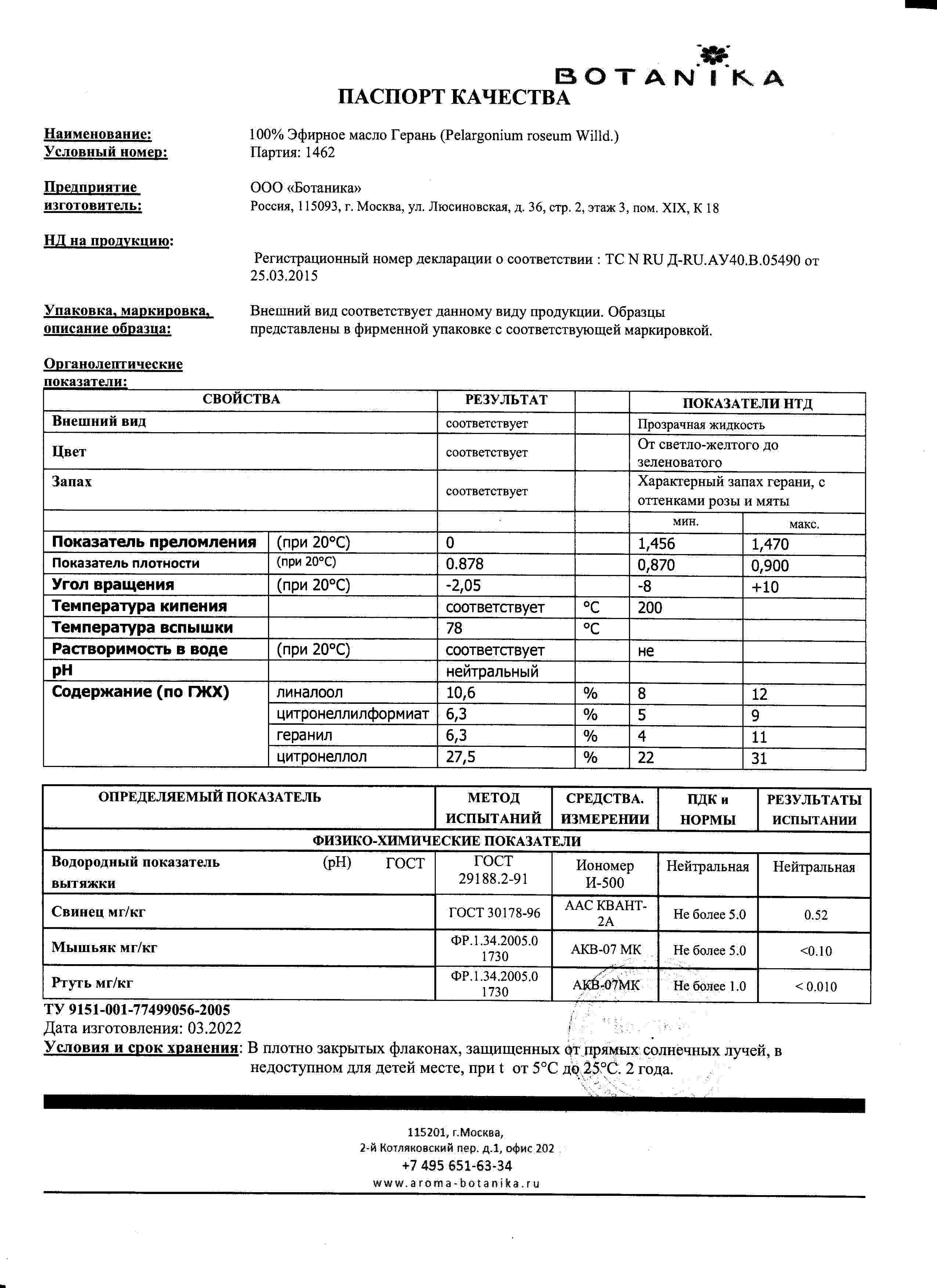 Паспорт №032022